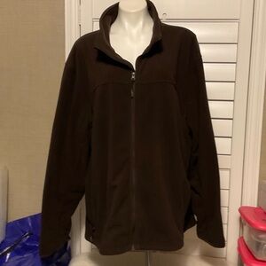 Men's Dark Brown Fleece Jacket